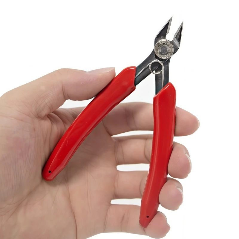 

1 шт. 5-дюймовые красные боковые кусачки с пружинными прецизионными кусачками для промывки проволоки для электронных ювелирных изделий и проектов DIY
