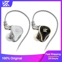 KZ ZAS 16-Unit Hybrid Technology Wired Earphones In-Ear HIFI Noise Reduction Earplug 8 Core Wire Headphones With Microphone