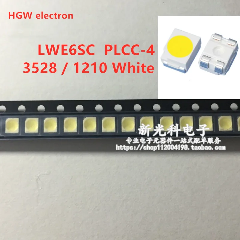 

20PCS LW E6SC LWE6SC PLCC-4 Common Anode 3528 4P WHITE SMD LED for Cluster, Auto instrument tray table 1210 Button Backlighting