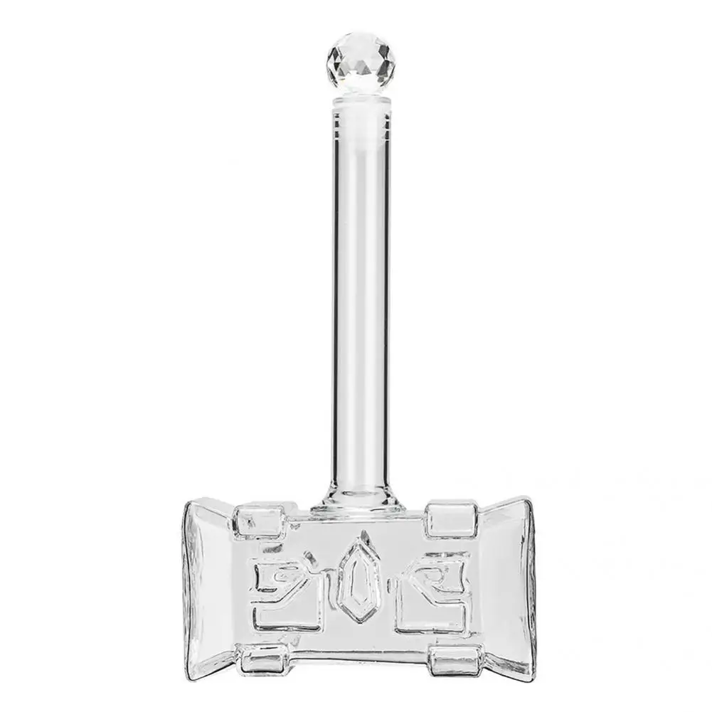 

Glass Creative Large Capacity Transparent 1:1 Imitate Thor's Hammer Wine Bottle Hammer Shaped Hip Flask Bar Accessories Decanter