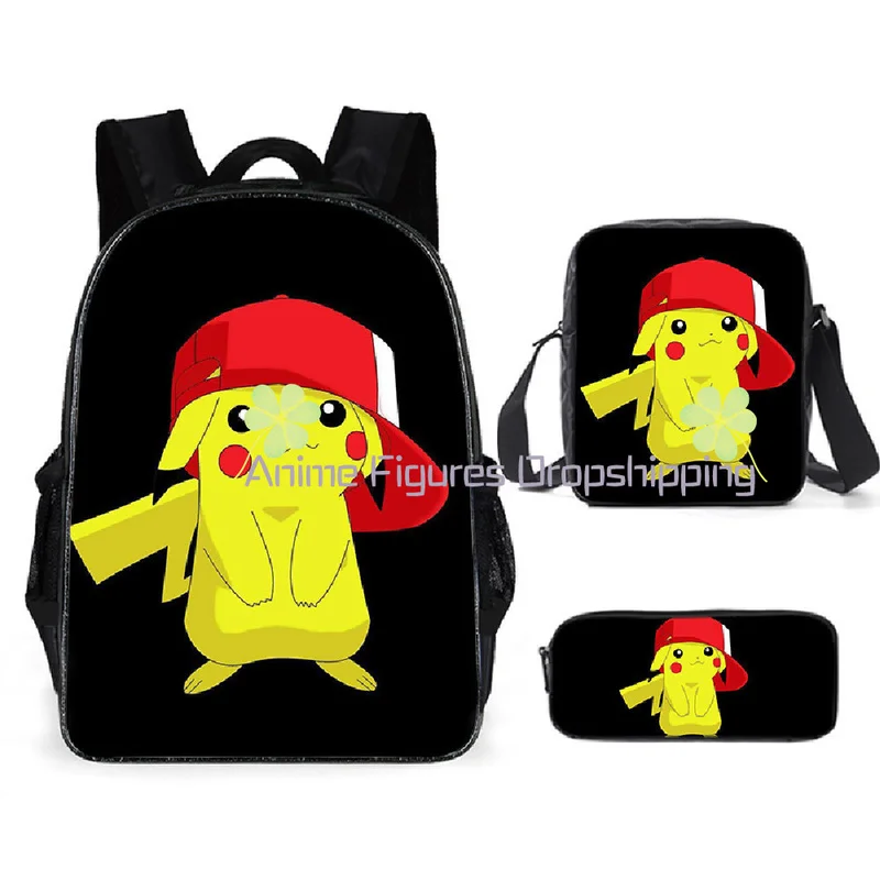 

Новый рюкзак с мультипликационным аниме покемоном для детского сада, детский школьный рюкзак с красивым принтом, детский рюкзак для подрос...