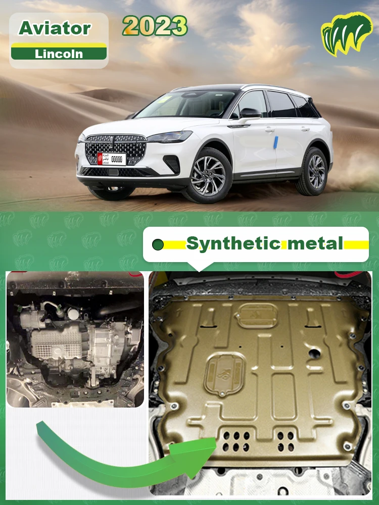 Для Lincoln Aviator 2020 2021 2022 2023 годов выпуска двигателя задняя Защитная панель от брызг