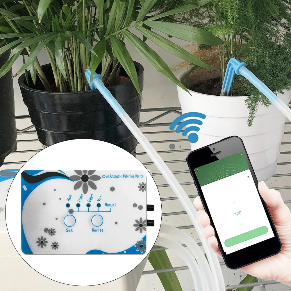 

Умное орошение с таймером и Wi-Fi управлением для 11 комнатных растений