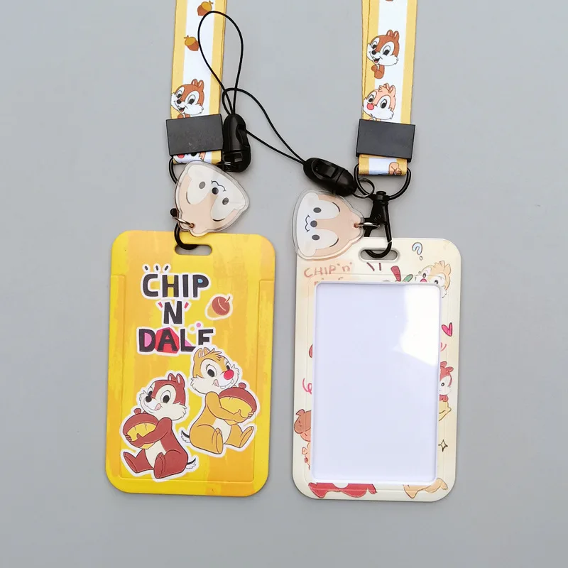 Милый шнурок в виде белки держатель для удостоверения личности мультяшный