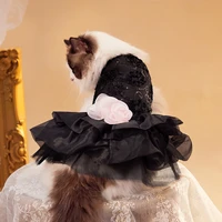 puppy bow dress puppy cat skirt dress luxury princess wedding dress summer dress dog dress pet wedding dress