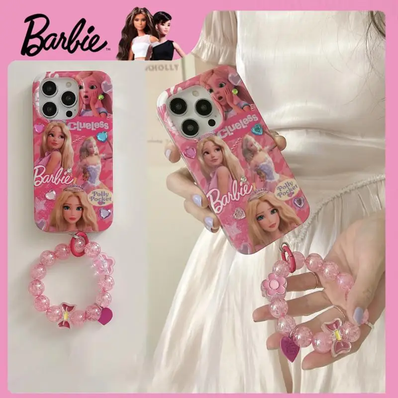 

Barbie Kawaii Mobile Phone Protective Case Collection Suitable for Apple Mobile Phone 13-15Promaxy2K Mobile Phone Accessories