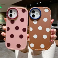 case for iphone 13 case soft tpu silicon back cover iphone 11 12 13 pro max xr x xs max funda shockproof dot painted phone coque