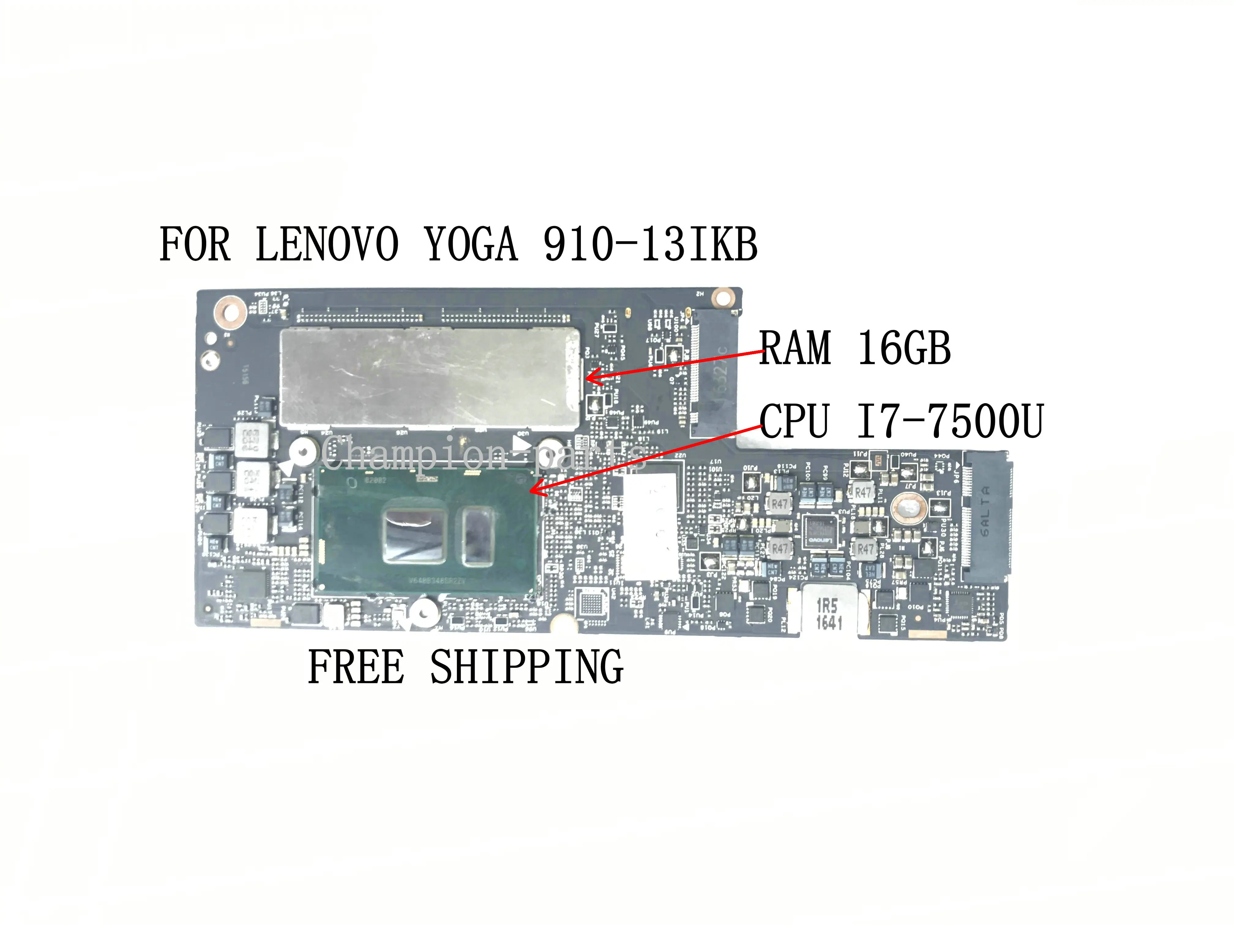 В наличии модель REV: 1 0 CYG50 NM-A901 для ноутбука LENOVO YOGA 910-13IKB системная плата процессор