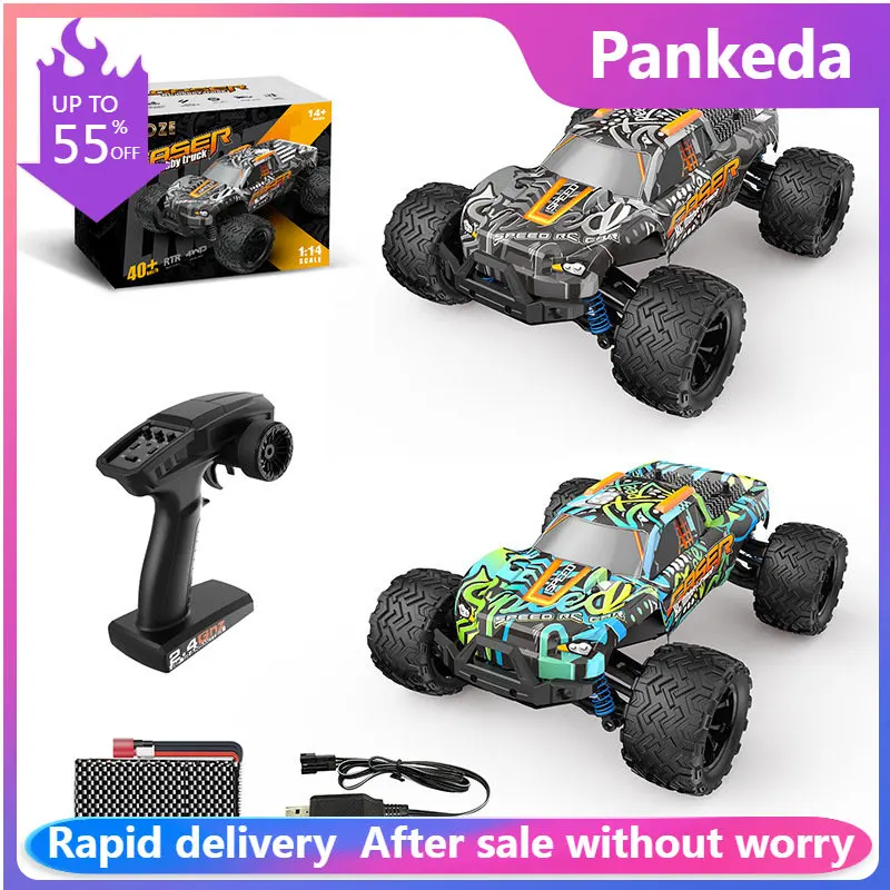 

9000E ZWN 1:14 30KM/H Or 35KM/H 4WD RC Car With Remote Control Cars High Speed Drift Monster Truck for Kids Toys electric car