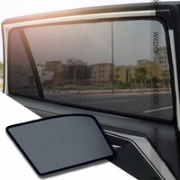 fplded car side rear window sunshade magnetic 7pcsset uv protection for alsvin v5 v7 perspective mesh accessories