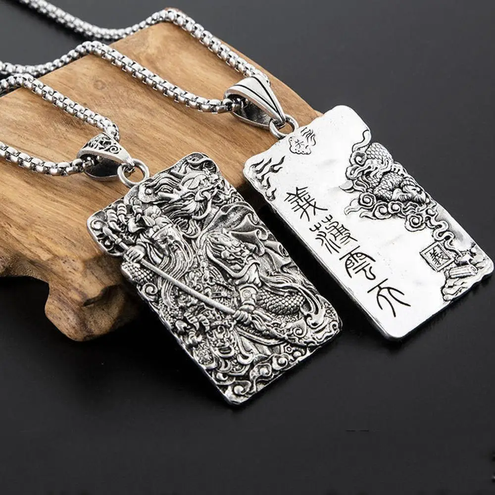 Yibo Yuntian Guan Erye ожерелье мужской Gong металлический крутой кулон подарок для