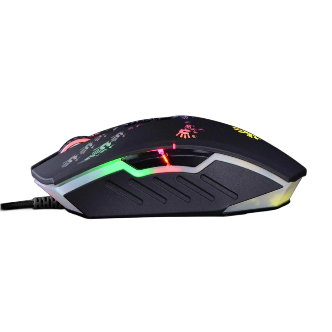 Фото Игровая мышь A4Tech Bloody A60, RGB-мышь, Drag Click, 6200 CPI, 8 макроклавиш, металлический чехол X'Glide, регулировка 1000 Гц №5
