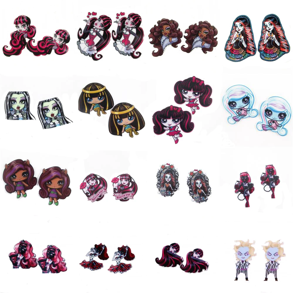

5Pcs Girls Flat Back Planar Resin Acrylic DIY Hair Accessories Bow-knot Jewelry Craft Decoration Scrapbook,5Yc23383