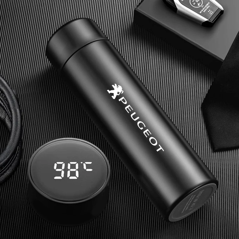 Автомобильная изолированная чашка 500 мл для воды кофе чая термос Peugeot 308 106 307 206 207