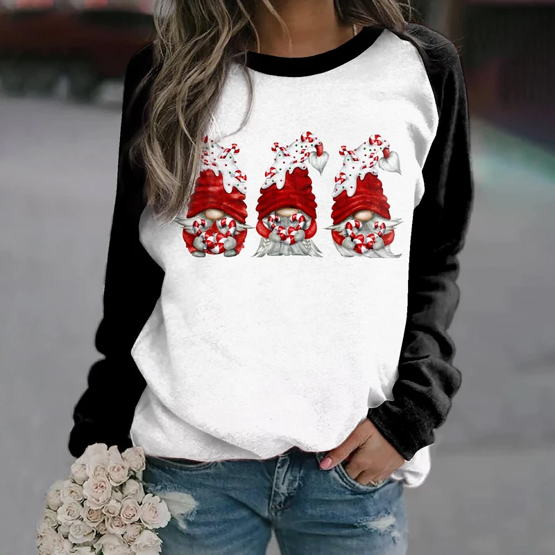 

Худи женское с круглым вырезом и длинным рукавом, Осень-зима