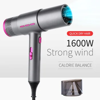 Barrel Hair Dryer Hair Dryer Hot and Cold Wind Function Blue Light Hair Care 1