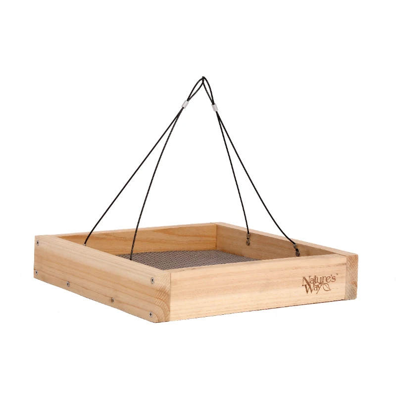 Way Cedar Tray Bird Feeder