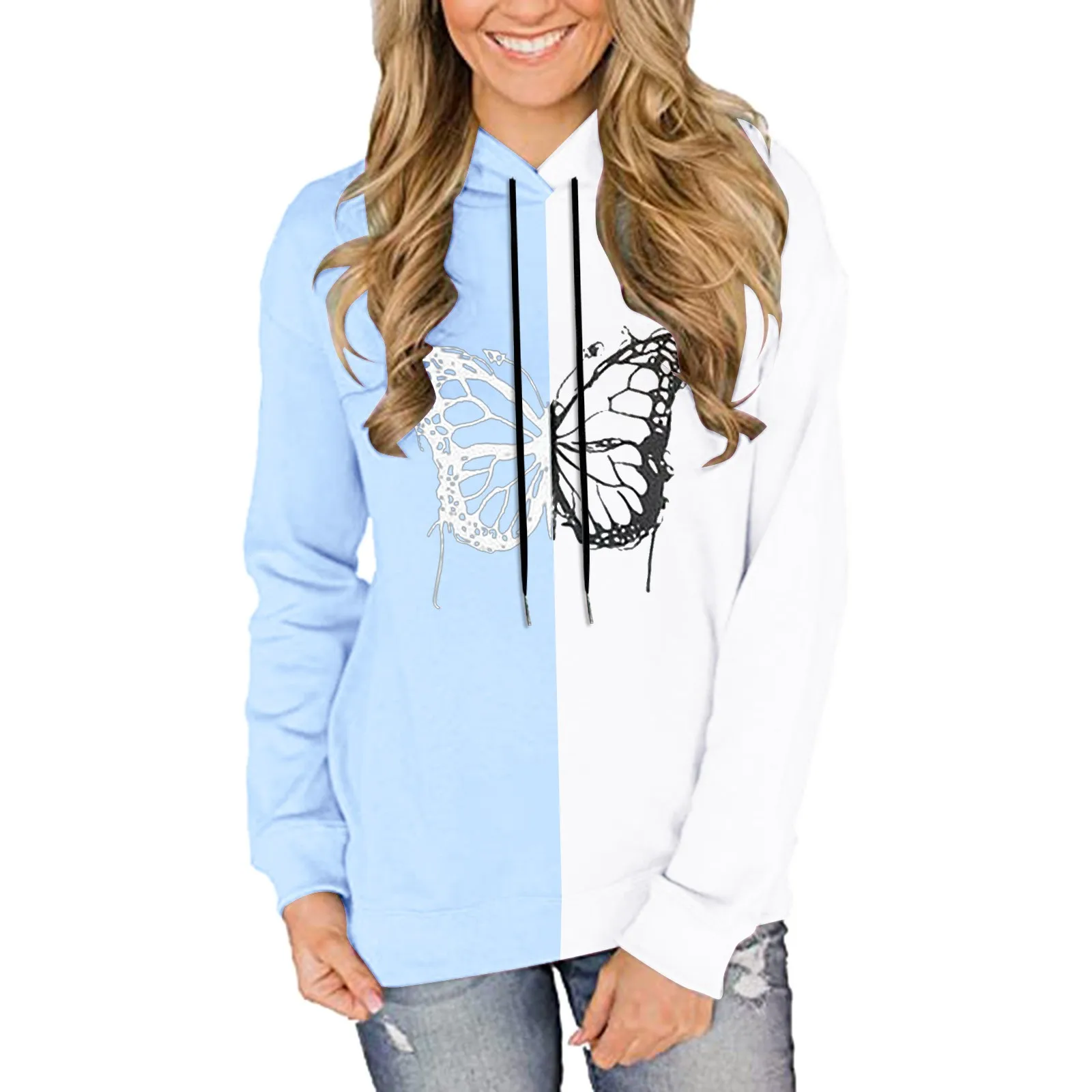 

Ladies Quarter Zip Pullover Womens Lapel Long Sleeve Colorblock Patchwork Print Sweatshirt Casual Women's Sweatshirts Zip up