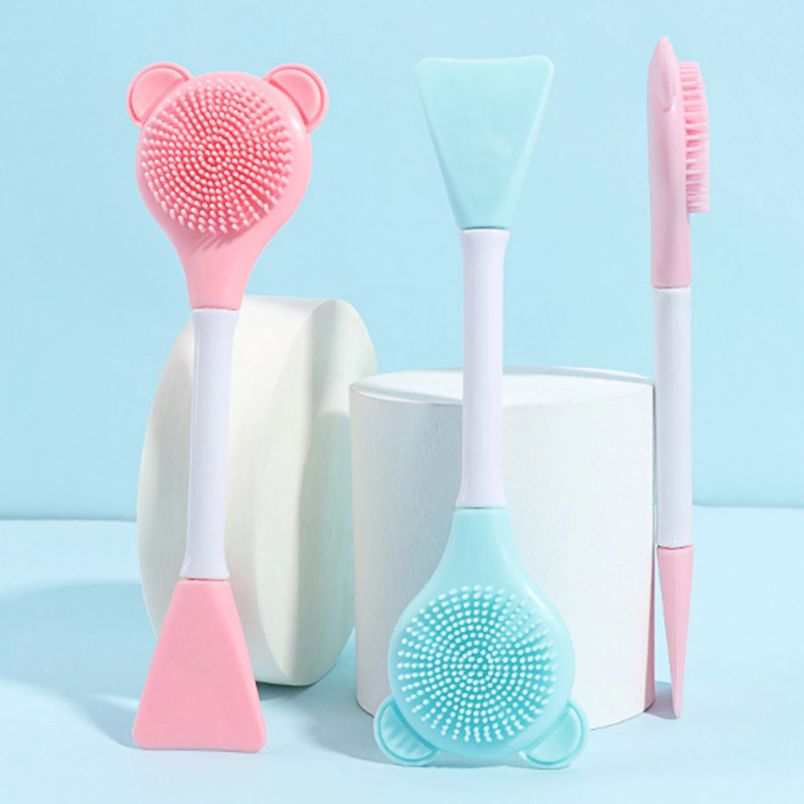 

Двойная маска для лица NIN668, аппликатор, отшелушивающее средство для ухода за кожей черных точек, инструмент для глубокого нежного отшелушив...