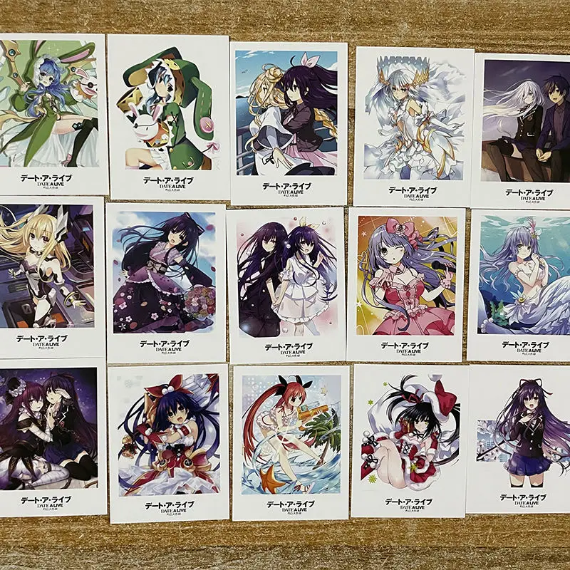 

40 шт./компл. свидание ломо-карты в реальном времени токисаки Куруми оригами аниме Фотокарточка симпатичная карта сообщений Милая Студенчес...