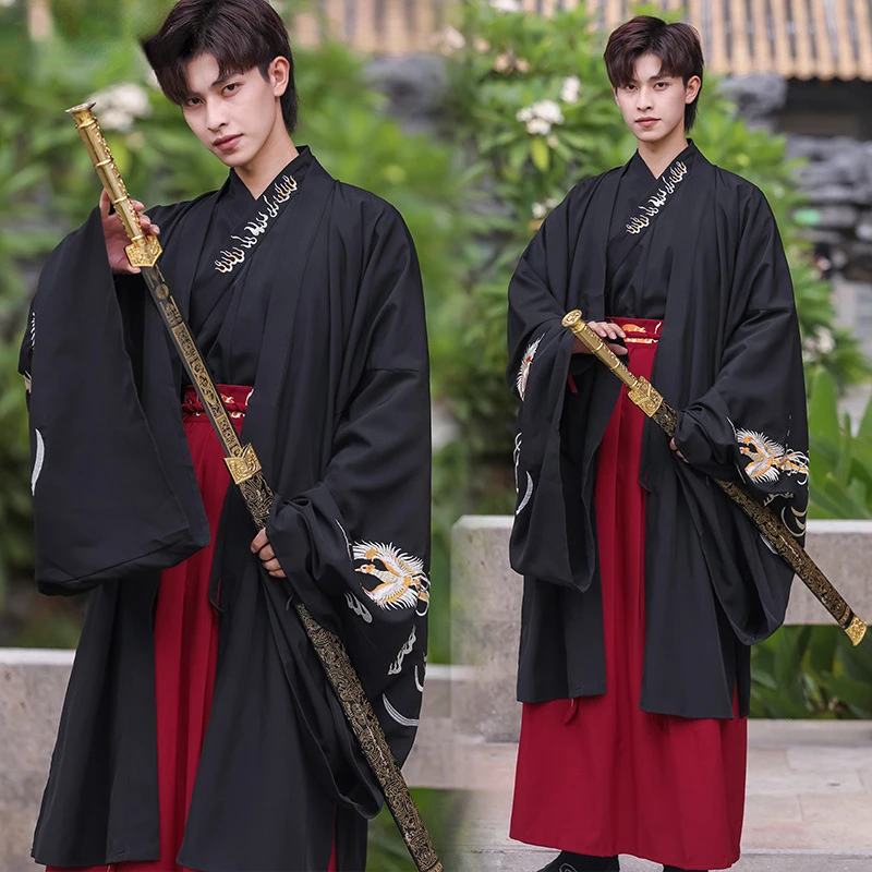 

Ming Dynasty Hanfu Men Clothing Traditional Chinese Ancient Tang Suit Swordsman Cosplay Chinese Style Hanfu National Costume