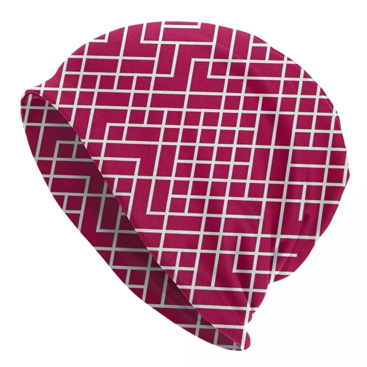 

Something About Tetris - Red Version Adult Men's Women's Knit Hat Keep warm winter knitted hat