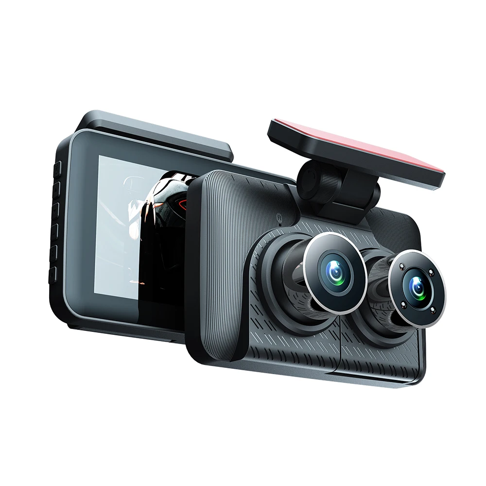 

Dash Cam Front and Rear Inside 3 Cameras 1080+720+480P 4in Car Rearview Mirror Car Video Recording Camcorder Night Vision Camera