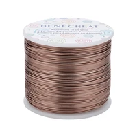 matte aluminum wire coconut brown 20 17 15 10 gauge 0 8mm 1 mm 1 5mm 2 5mm bendable metal craft wire for handmade jewelry
