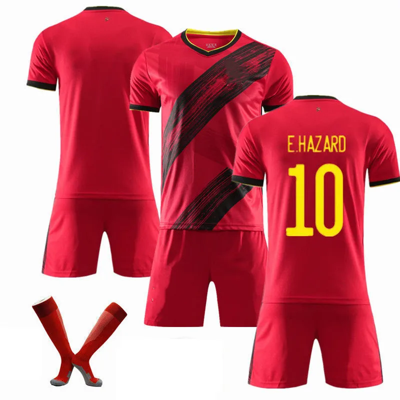 

21-22 New children's football jersey football shirt full set plus size adult quick dry football jersey training suit plus socks