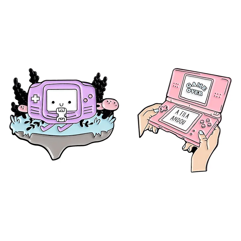 

Cute Cartoon Game Console Brooch Dripping Oil Alloy Giant Badge Lapel Pin