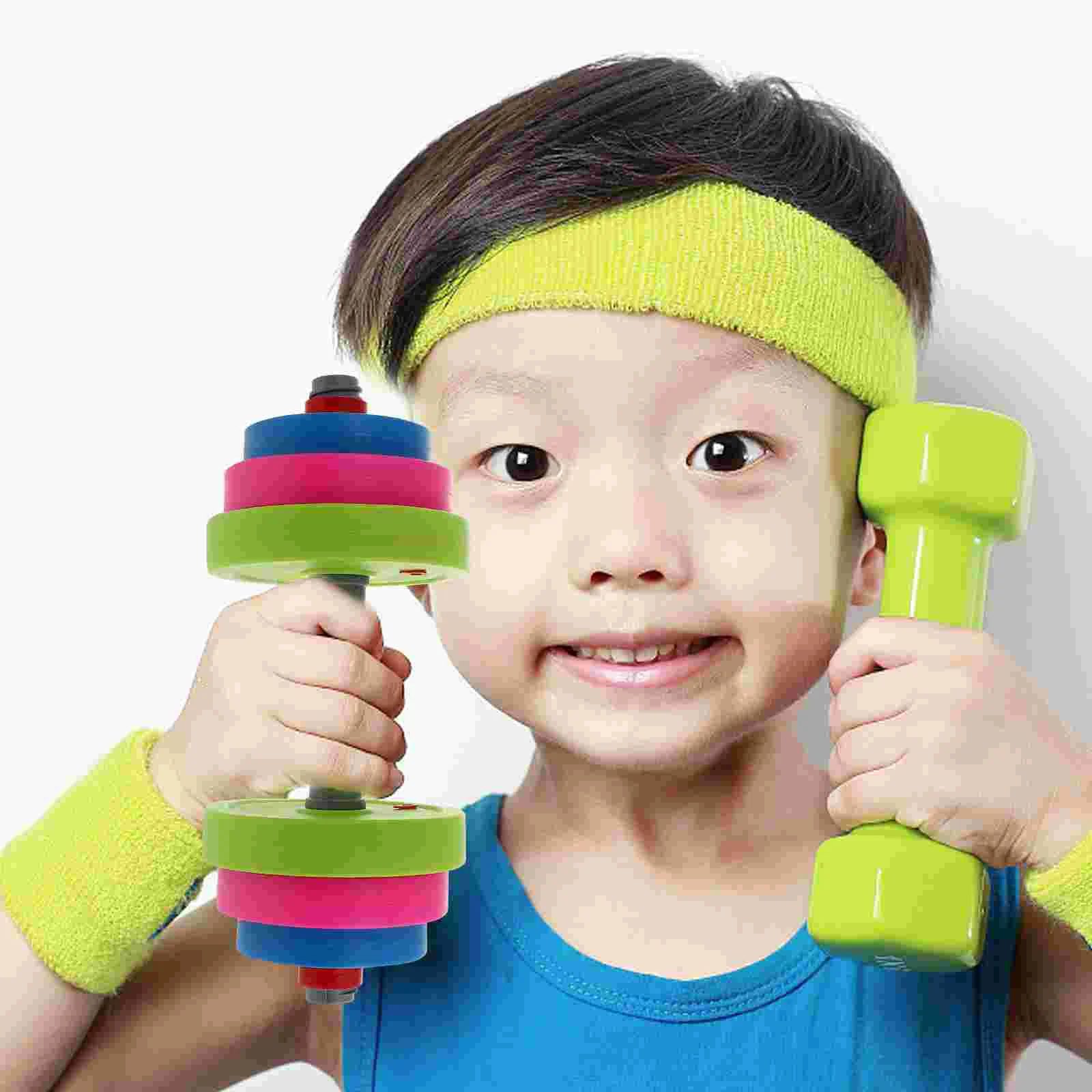 

1Pc Kindergarten Kids Dumbbell Fitness Prop Funny Barbell Sensory Training Toy Dumbbells
