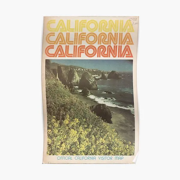 

Винтажный постер путеводства Калифорнии, современный настенный Декор, картина, забавное украшение для дома, искусство, винтажная картина, роспись без рамки