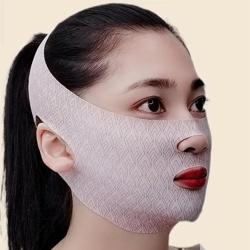 

Face Slimming Bandage Belt Chin Up V Line Cheek Neck Shaper Strap Lift Mask Sculpting Face Mask Belt Sleep Beauty Massage U X3L9