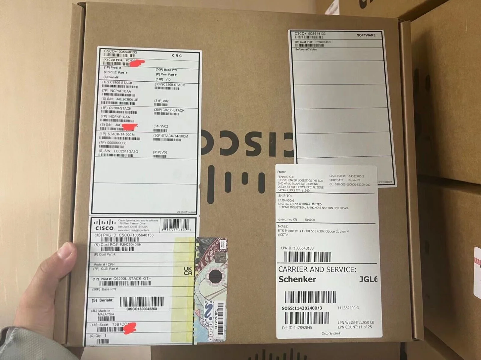 Фото C9200-STACK-KIT= C9200L-STACK-KIT= Для комплекта стека Catalyst 9200 San FranCisco №5