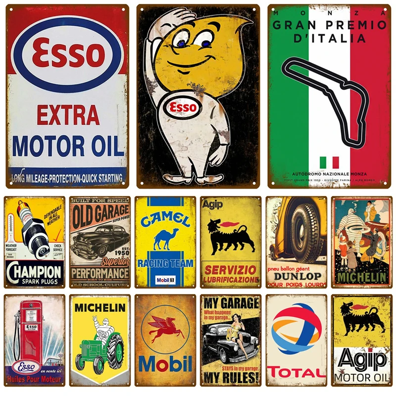 Металлические знаки, Декор, газовое масло, гараж, винтажная жестяная вывеска, детали для стен, Арт, бар, паб, гараж, автозаправочная станция, декоративные железные пластины