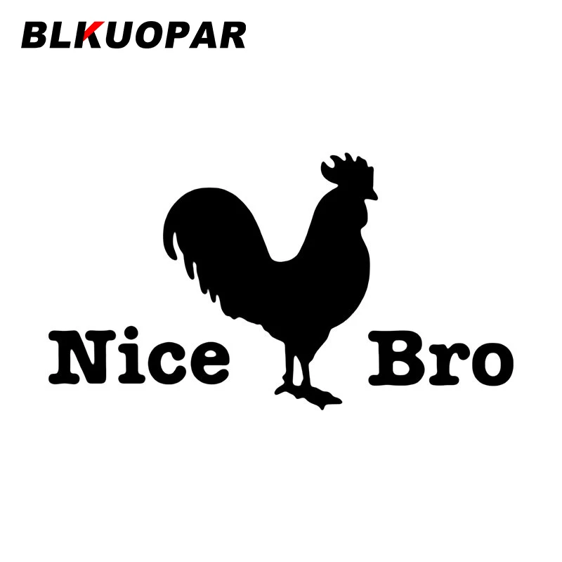 

Забавная наклейка BLKUOPAR на автомобиль с милым петухом, наклейка с защитой от царапин, индивидуальные наклейки, Солнцезащитный Модный протек...