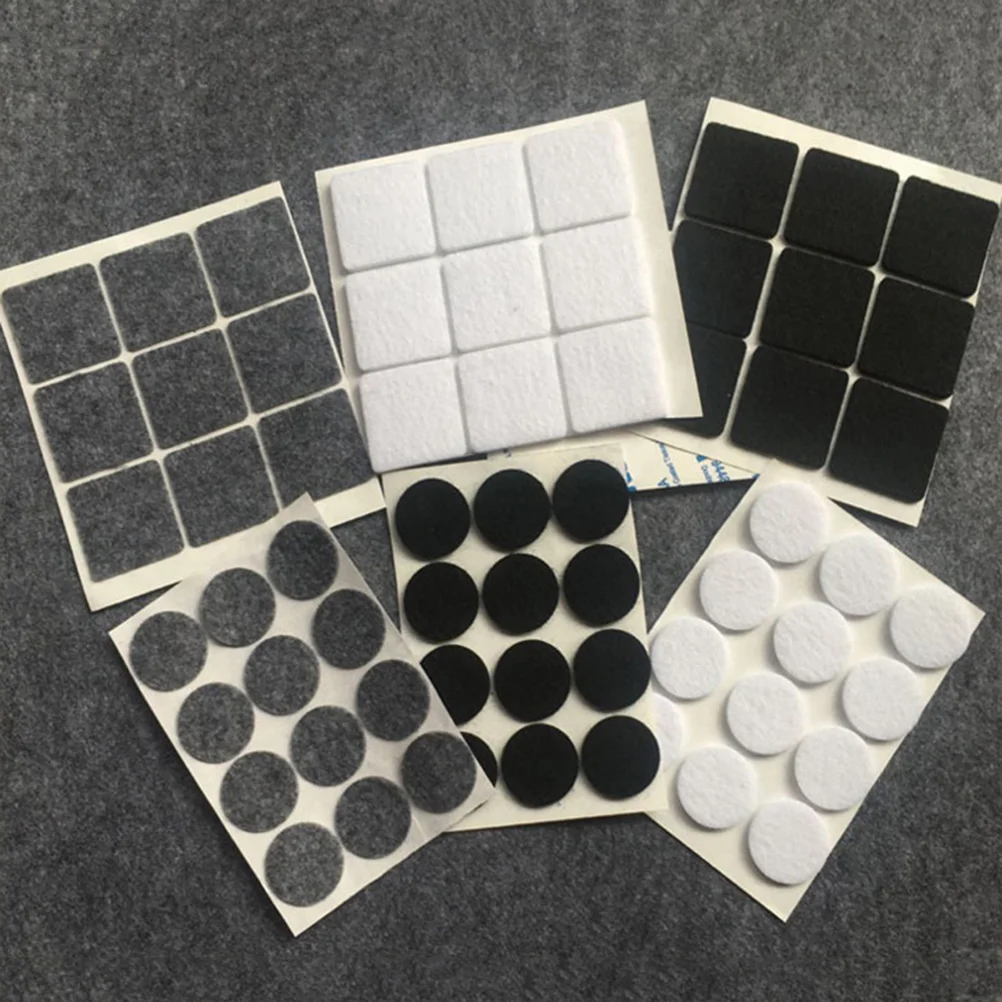 

100 Pcs Outdoor Furniture Cushions Round Protective Mats Household Table Feet Felt