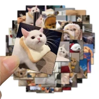 48pcs adorable pet cute stickers decorative laptop phone case handbook stickers cat dog stickers