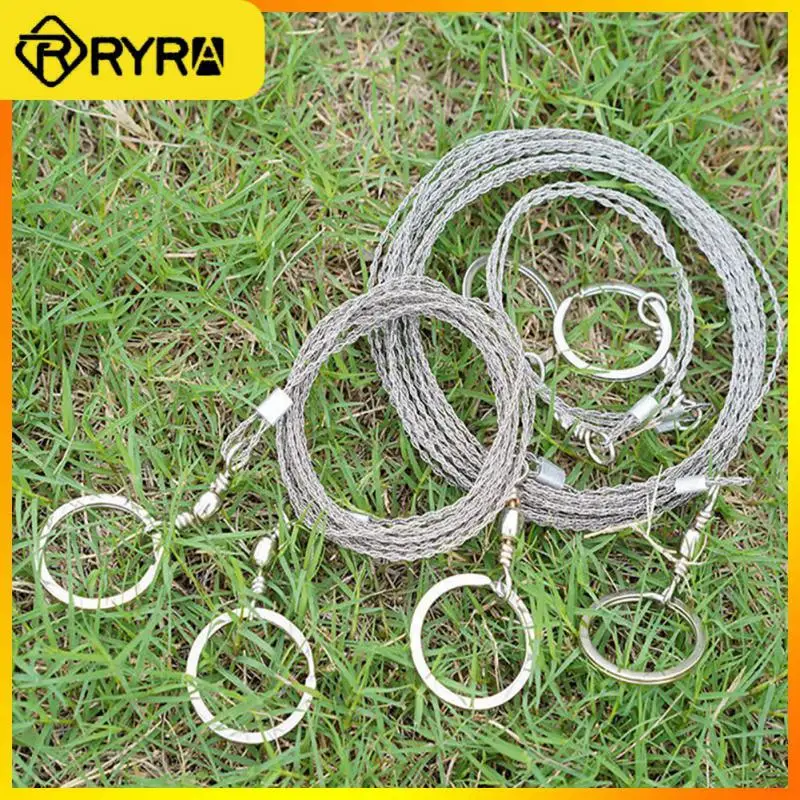 

2/4/5PCS Portable Saw Chain Stainless Steel Wire Saw Wood Divine Tool Stainless Steel Rope Outdoor Gear String Hand Hacksaw