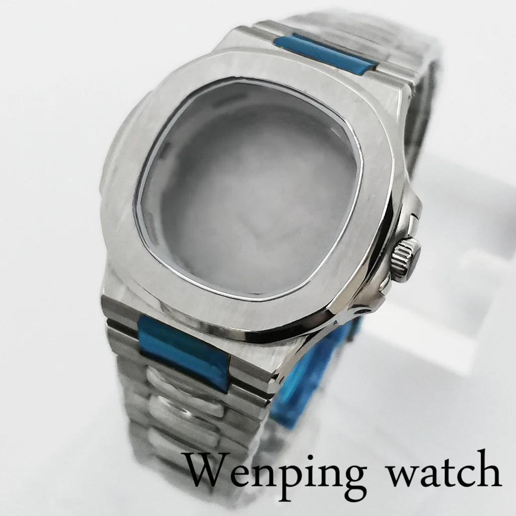 39 мм Серебристый стерильный чехол для часов с сапфировым стеклом подходит NH35 NH36