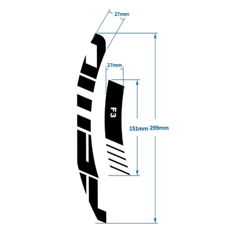 Наклейки на колесную пару для FFWD F3D 2021 быстрый передний шоссейный велосипед