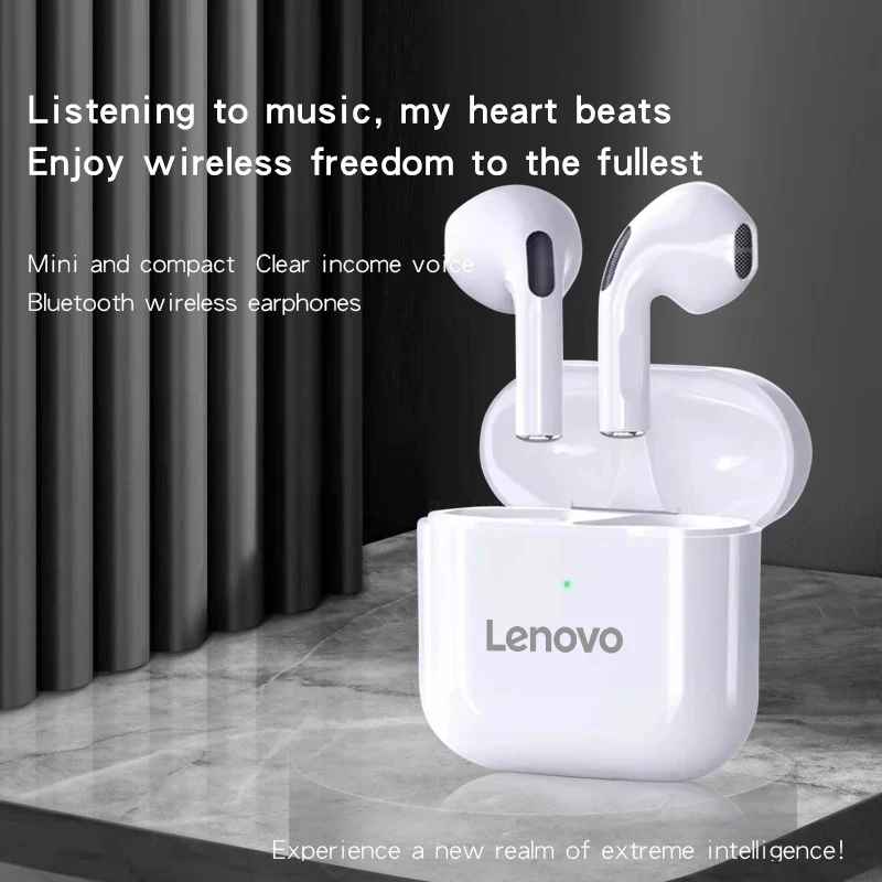 Фото Оригинальные беспроводные наушники Lenovo Pro4 TWS, Bluetooth-гарнитура, Hi-Fi наушники с шумоподавлением, водонепроницаемые игровые спортивные наушники с микрофоном №2