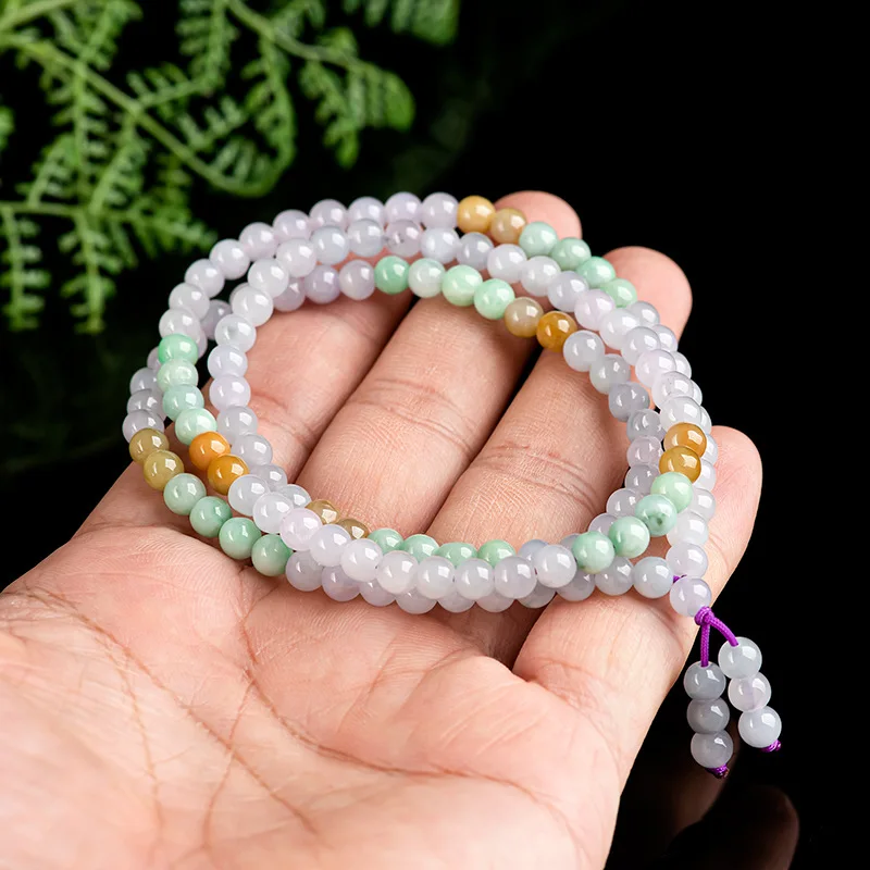 Burmese Jade Beaded Bracalet Designer Luxury Gifts Amulets Rosary Jewelry Gift Charms Necklace Natural Charm Talismans