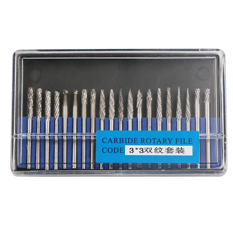 20 шт., набор сверл из карбида вольфрама, 1/8 дюйма, 3 х6 мм