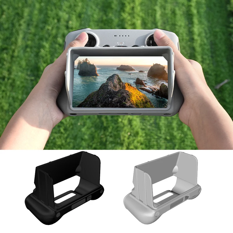 

Silicone Case Mini 3 Pro Sleeve ScratchProof Protection Shell Cover With Sun Hood Sunshade For DJI RC Remote Control Accessories