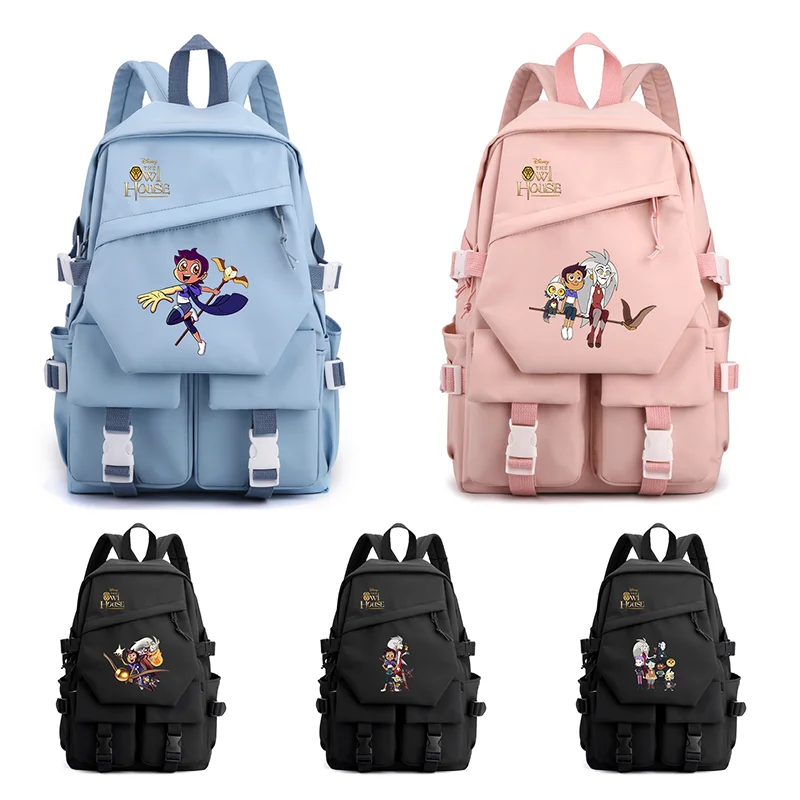 Рюкзаки Disney с изображением совы для детей школьные ранцы мальчиков и девочек