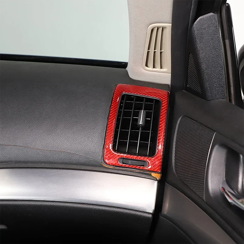 Для Infiniti G25 G35 G37 2007-13 мягкое углеродное волокно автомобильный Кондиционер боковой