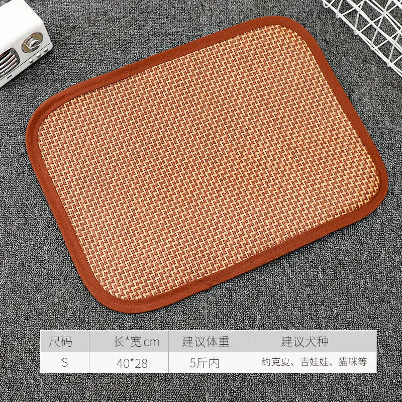 

Dog mat summer mat sleeping mat Teddy cooling den mat kennel cat den summer pet ice pad four seasons