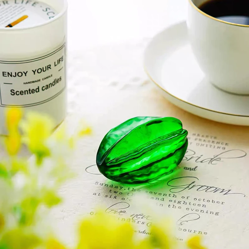 Горячая Распродажа домашнее настольное стекло зеленая желтая Хрустальная