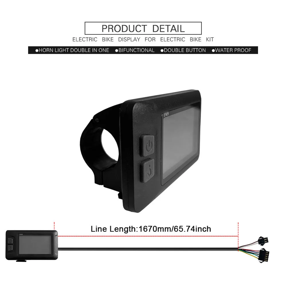 

Прочный Спидометр ЖК-дисплей 82*29 мм аксессуары черный заряжаемый EN05 ЖК пластик + металл USB Спорт на открытом воздухе